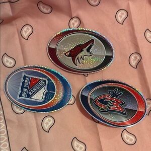 Holographic NHL Team Stickers Set GWP